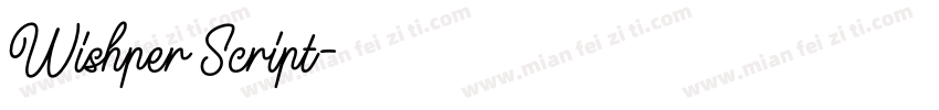Wishper Script字体转换